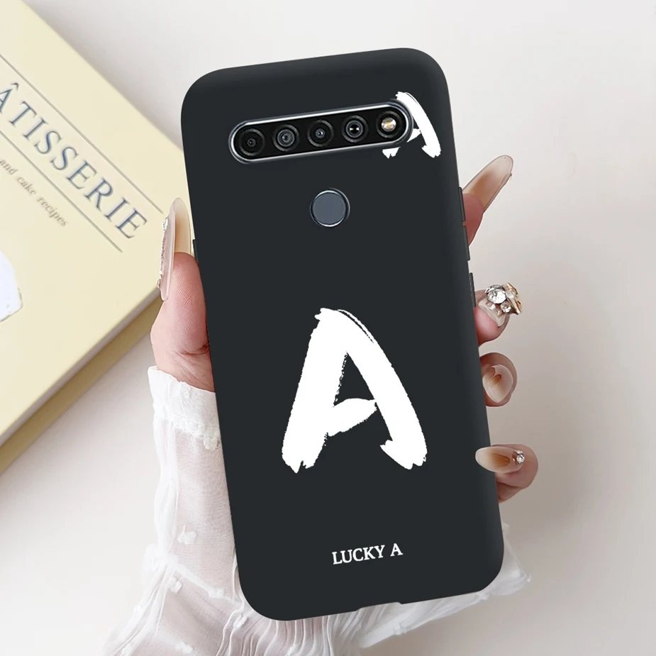 Cute Letters Cartoon Soft TPU Matte Phone Case Cover