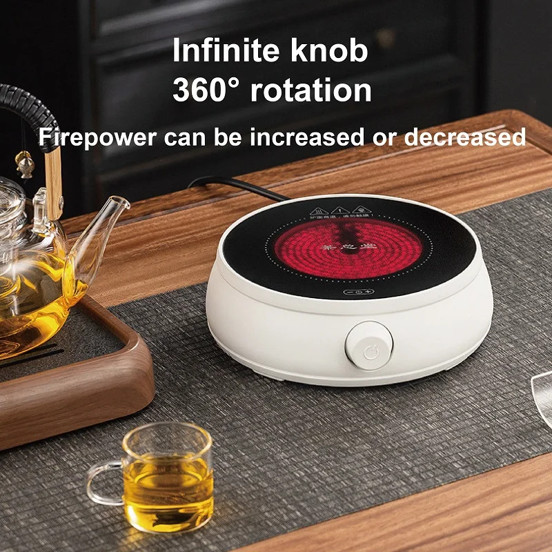 110V/220V Smart Electric Ceramic Stove Multifunctional Tea Stove 800W Mini Coffee Electric Hot Plate 8 Gear Mute Water Boiler 3