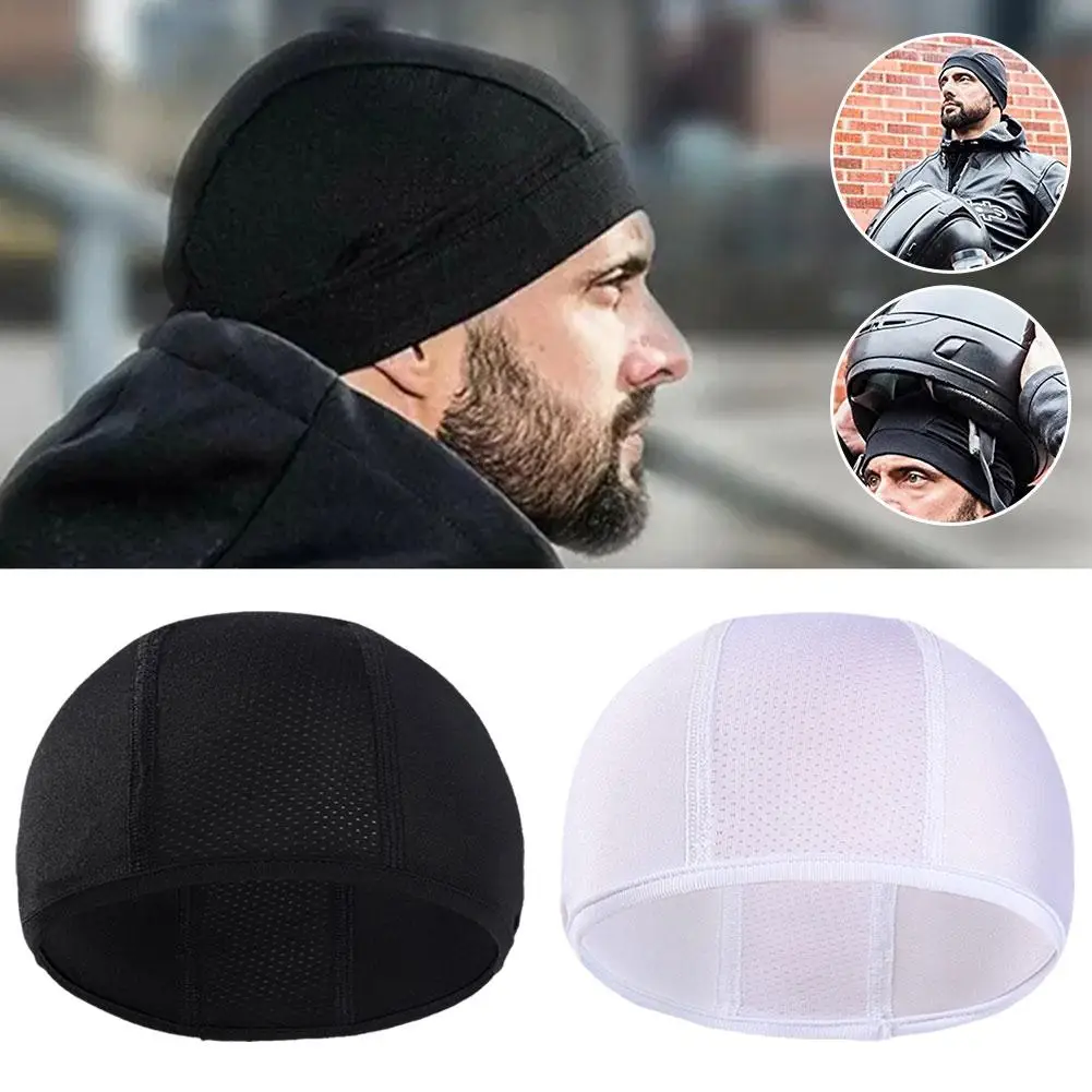 Cycling Caps Motorcycle Cycling Cap Quick Dry Breathable Moisture Helmet Lined Sport Under Wicking Accessories Inner Dome