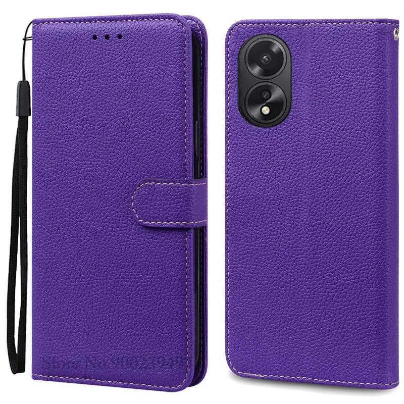 Leather Flip Wallet Phone Case with Silicone Cover - Elegant Design