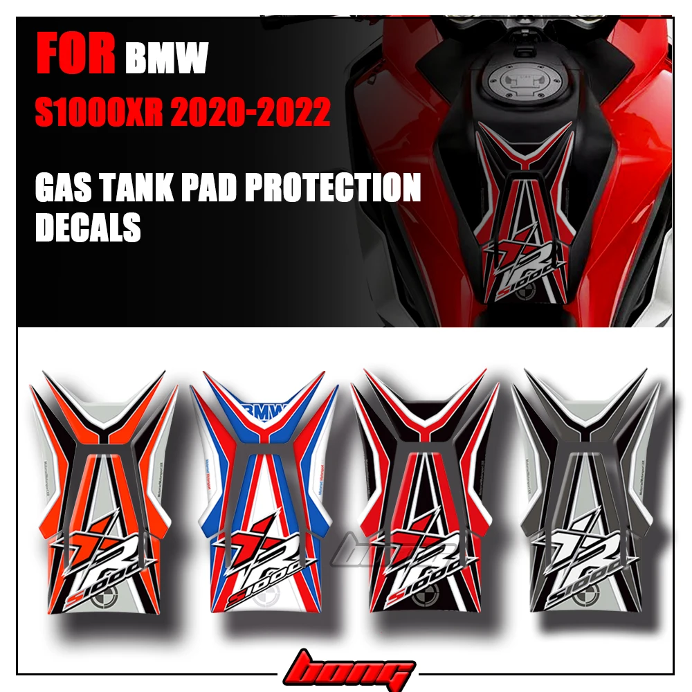 

S1000XR 3D Motorcycle Gas Tank Pad Protection Decals for BMW S1000XR S1000 XR 2020 2021 2022 Carbon fiber fuel tank protective