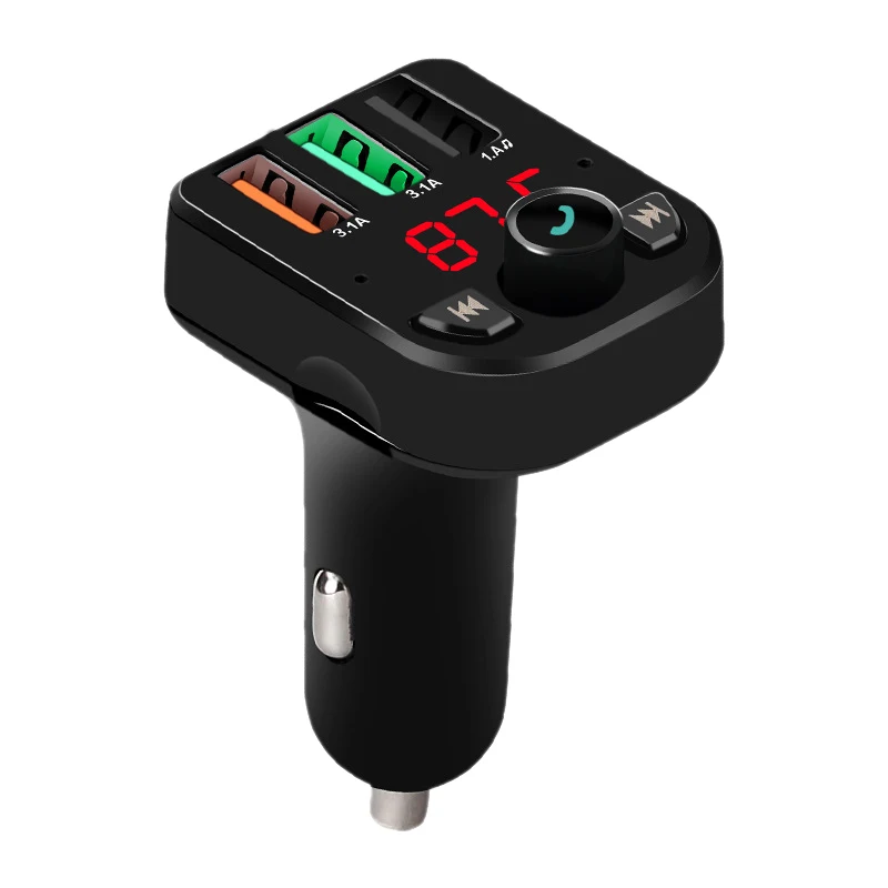 

Автомобильный проигрыватель Bluetooth 5,0, беспроводной FM-передатчик, воспроизведение голосовой навигации, с 3 USB, 3,1 А, умная быстрая зарядка, напряжение