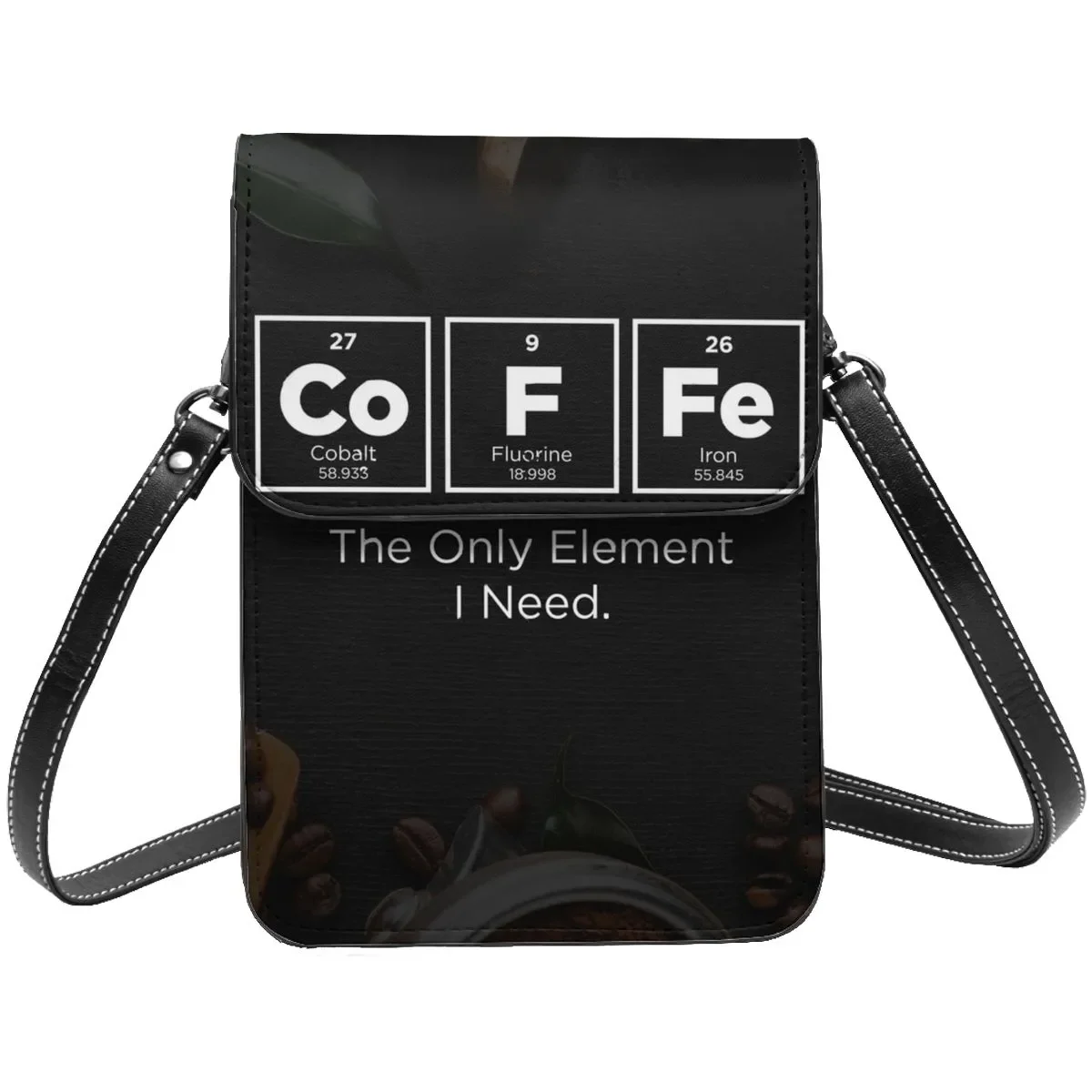 

Periodic Table Of Elements Shoulder Bag The Only Element I Need Streetwear Student Mobile Phone Bag Gifts Aesthetic Leather Bags