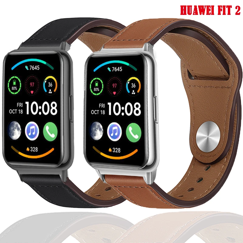 Leather Band For Huawei Watch FIT 2 Strap smartwatch Accessories