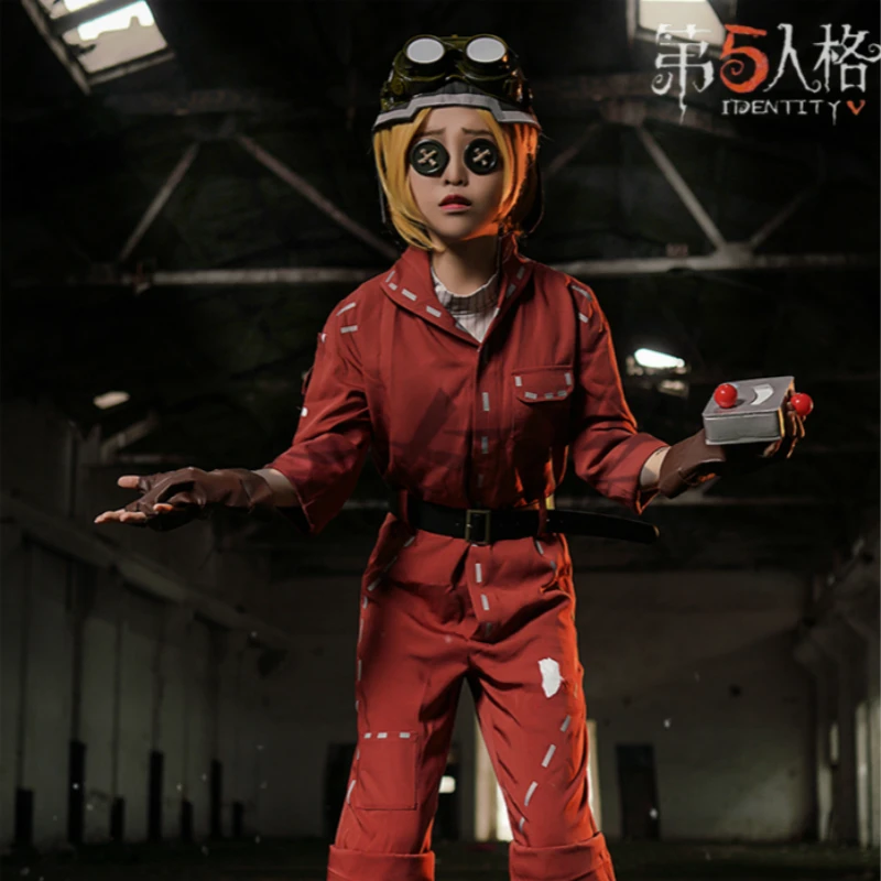

Anime Identity V Cosplay Costume Tracy Reznik Mechanic Survivor New Skin Cosplay Costume Jumpsuit Uniform Halloween Xmas Clothes