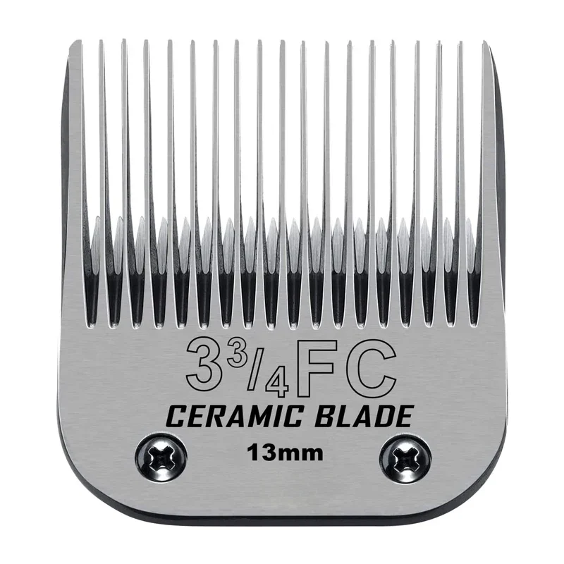 Barber Hair Clipper Blade Pet Grooming Clipper 3 3/4 Detachable Pet Dog Trimmer Replacement Ceramic Blade Compatible With For Most Andis Oster A5 Wahl KM 10 Series Clippers