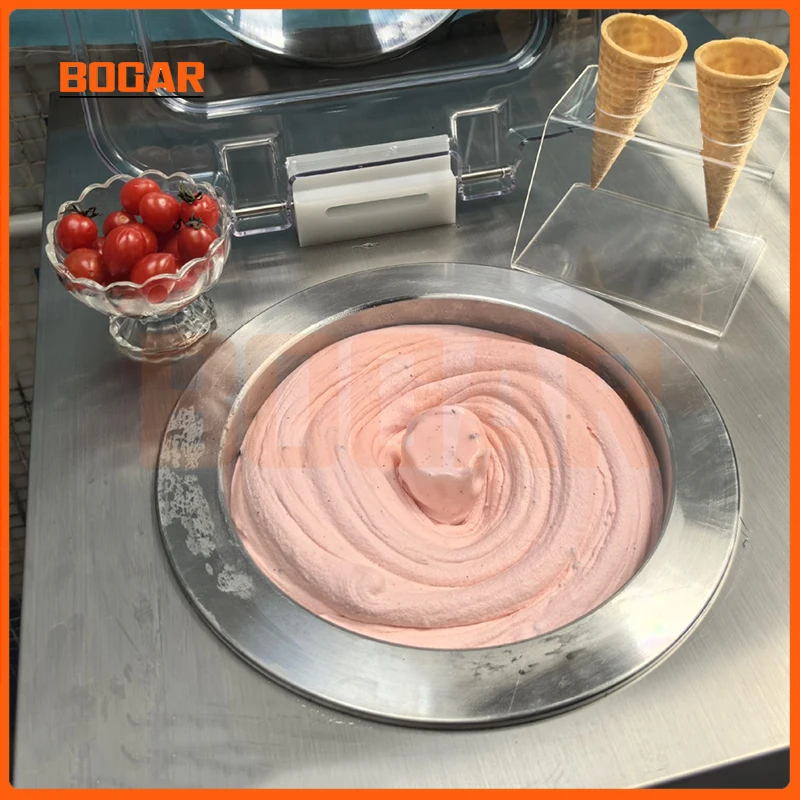 Bogar Ice Cream Machine 24 Liters Per Hour Automatic Gelato Party BO-6L Small Hard Desktop Stainless Steel Equipment Commercial 6