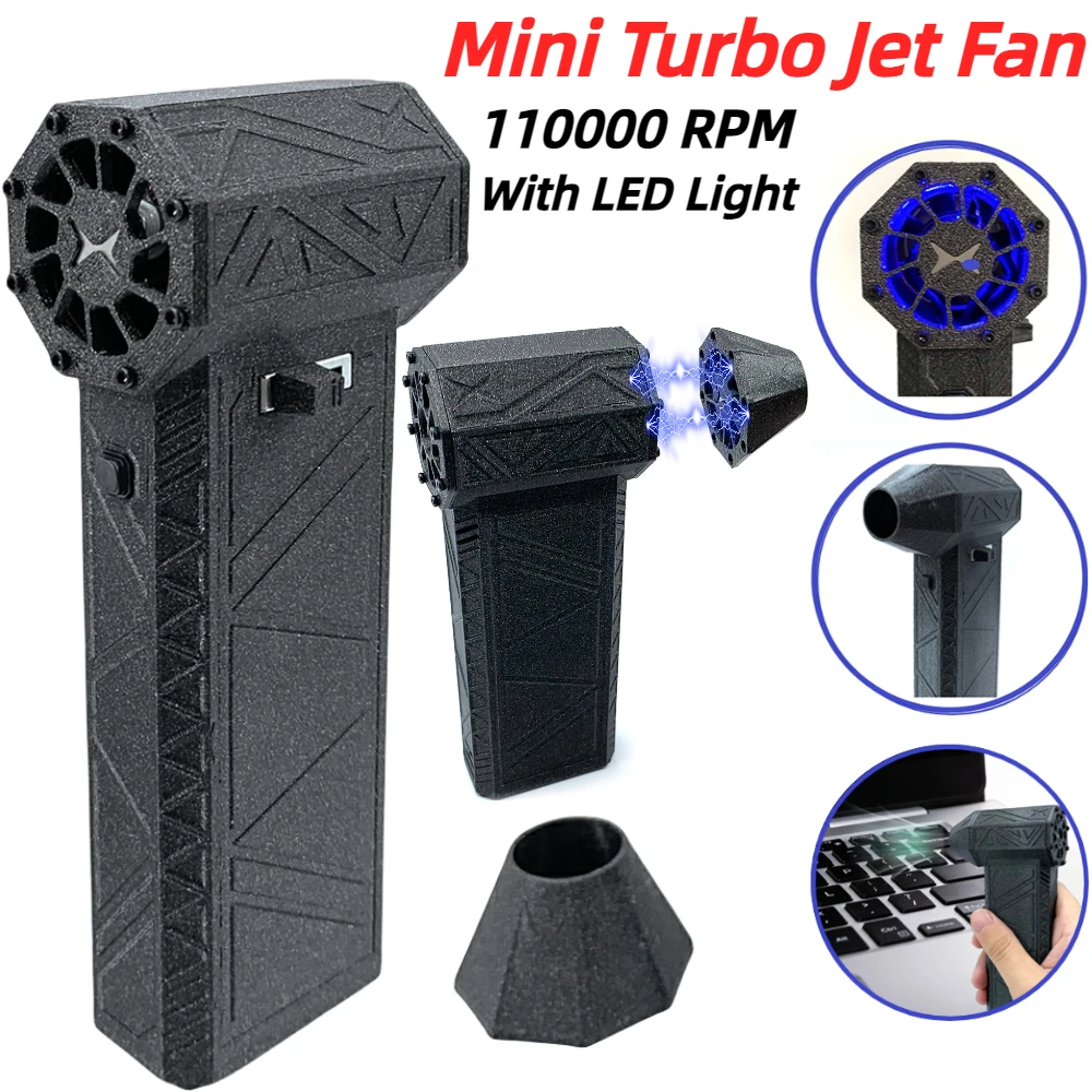 Mini Turbo Jet Fan Turbo Fan Violent Fan 110000 RPM 32mm Brushless Motor  Powerful Blower High Speed Duct jetfan