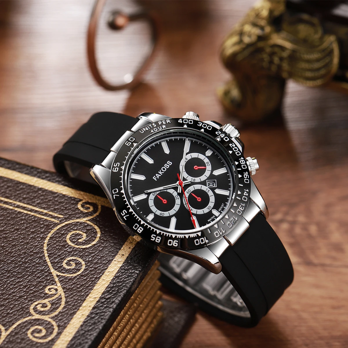 WWOOR Top Brand Luxury Mens Watch Silicone Sport Quartz Watch for Men Waterproof Date Luminous Male Wristwatch Relogio Masculino