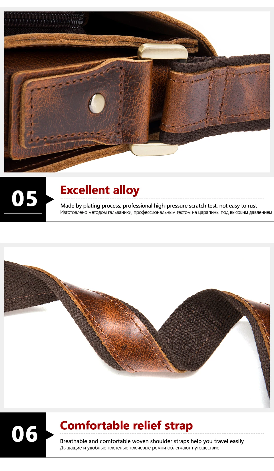 Traveling Tote Leather Carrier
