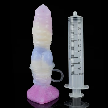 Animal Dildo With Sucker Wolf Knot G-spot Clitoral Stimulator Squirting Ejaculation Penis Cock Dildo For Girls Adult Products 6
