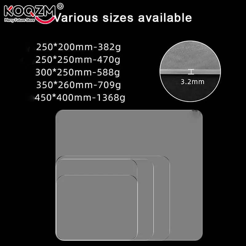 Impermeável Glass Gaming Mouse Pad Hard Clear Game Mouse Mat Profissional Smooth Mousepad para Laptop pc Office Desk Notebook