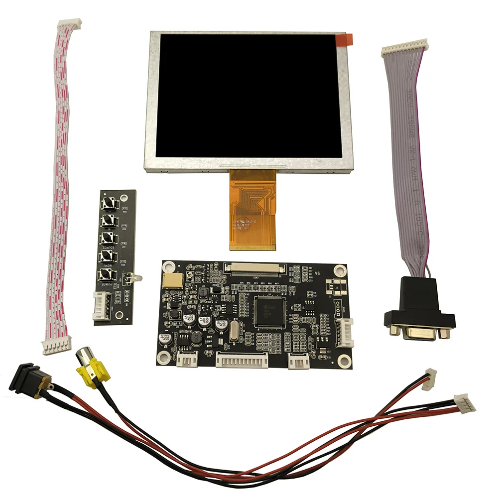 Nova Zj050na 08c Polegada 640×480 Tela Lcd Vga av Lcd Controlador Placa de Motorista