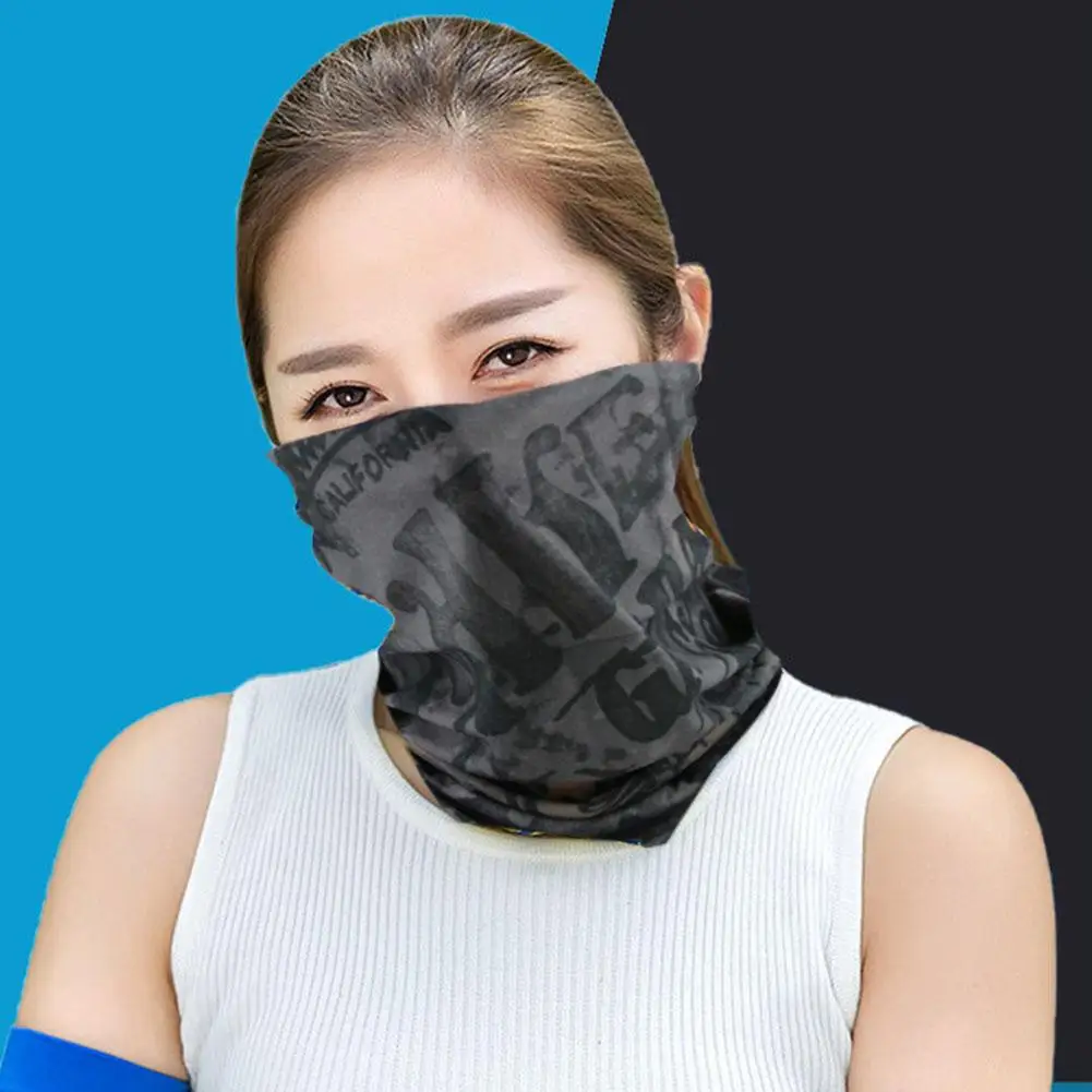 UV Protection Scarf Ice Silk Face Cover Mask Neck Tube Quick-drying Outdoor Fishing Cycling Magic Motorcycle Breathable Bandana