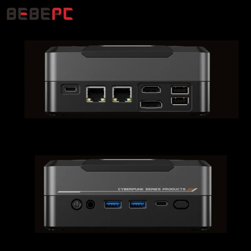 Bebepc Fan Mini Pc Amd Ryzen 7 7840Hs Ddr5 Wifi6 2Lan 4K Hd Dp Typc-C Usb Pcie4.0 Linux Win10/11 Ubuntn Gamer Computer Portatile