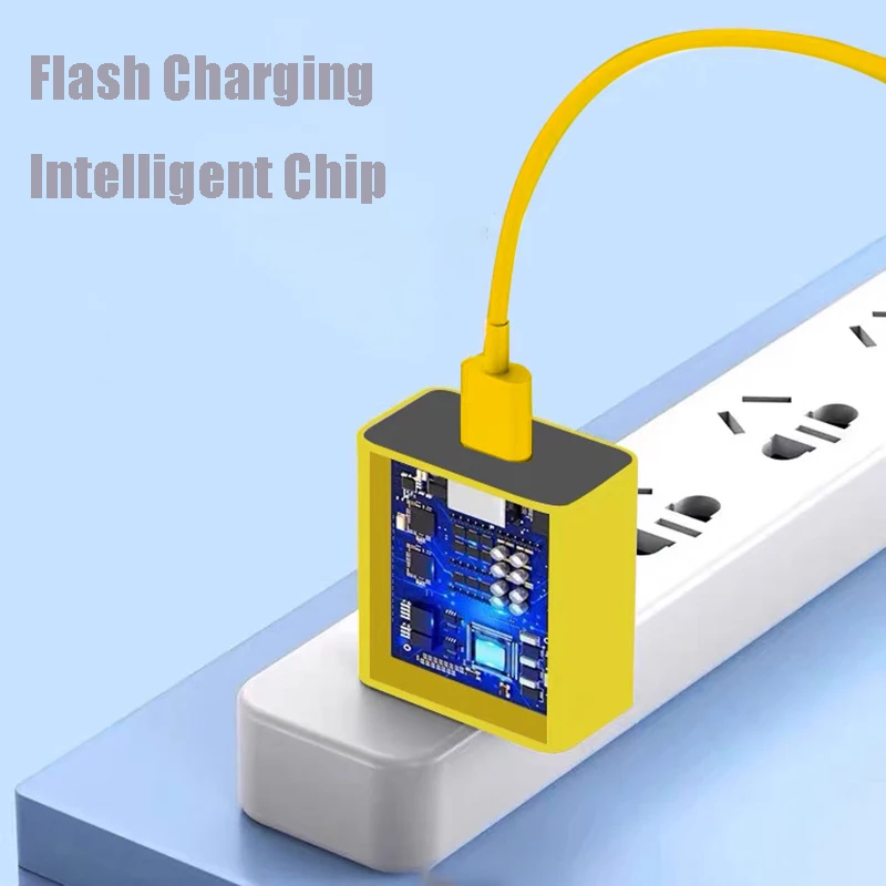 67W Fast Charger EU Plug Turbo Charge Power Wall Adapter 6A Elbow Type C Cable For Xiaomi Redmi K40 Note11Pro Mi 12