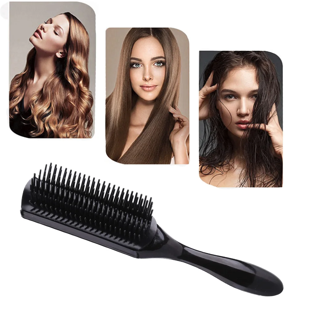 Detachable Styling Hair Brush Detangling Comb Women Detachable Hairbrush Handle Grip Curly Hair Salon 9 Rows Hair Comb Curly Hair Brush Hair Styling Tools Hair Brush Comb