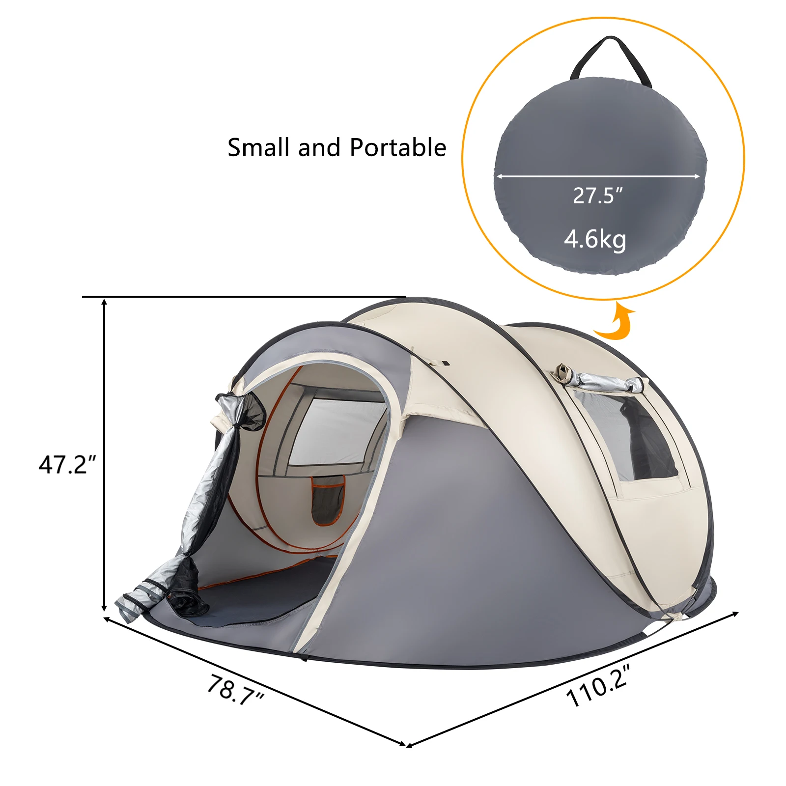 4 Person Pop Up Tent 5