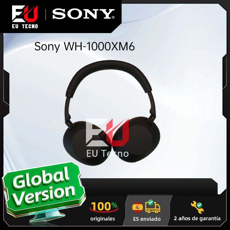 Casque sans fil à réduction de bruit Sony WH-1000XM6 HD ⁤Processeur de réduction de bruit QN3 12 micros 30 heures d'autonomie