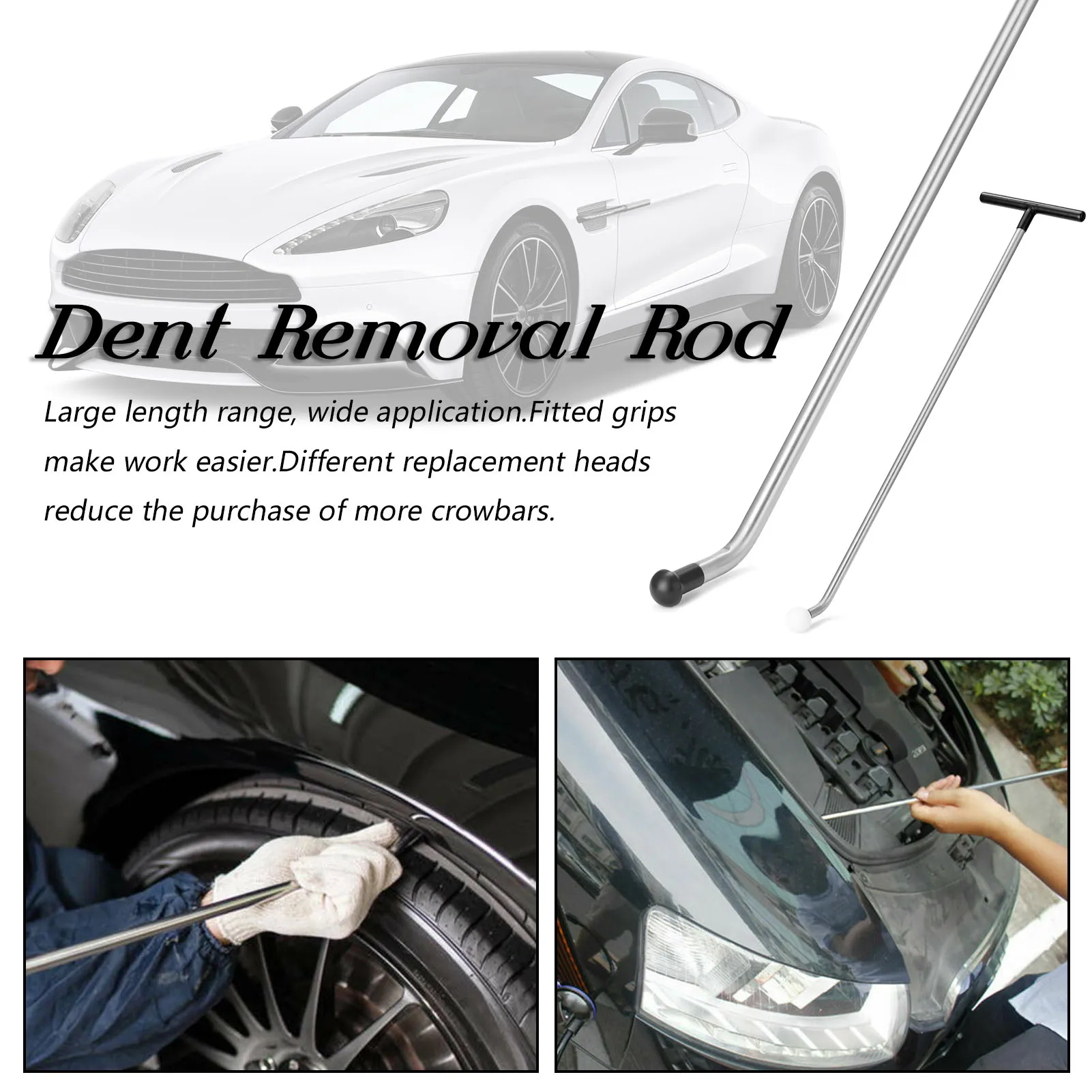 Dent Removal Rods Car Crowbars Paintless Dent Repairing Tools Kits Paintless Repairing Service Tools