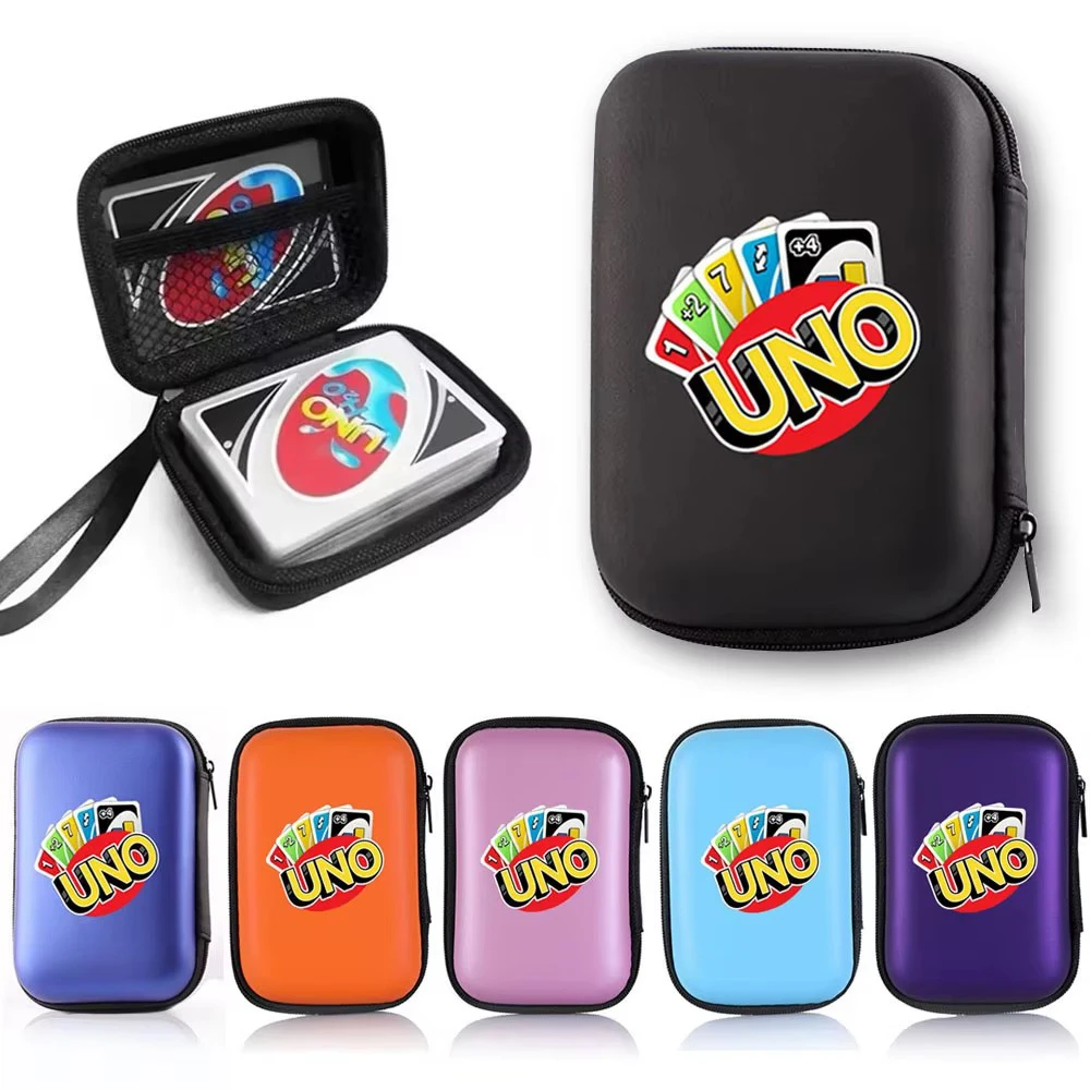 Card Holder UNO Travel Zipper Case Board Game Cards Storage Package for Kids