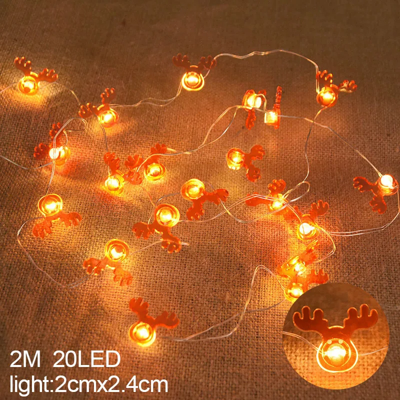 Festive Santa Claus Snowflake LED String Lights - Christmas Decoration & Holiday Ornament