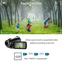 caméra vidéo AC5 4K, caméscope numérique professionnel, Zoom optique 12X 3