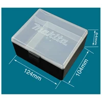Makita 824781-0 Plastic Empty Box Drill Bit Screw Parts Partition Multifunctional Portable Mini Portable Tool Case Storage Kit 2