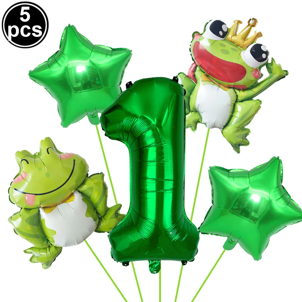 Aazon.co: 2 Pcs Green Frog Balloons Frog Shaped Foil Ylar Balloons...