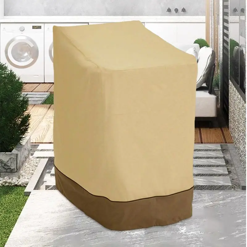 210D Stacked Chair Cover chair cover patio furniture cover chair dust cover With Color Matching Rocking Cover Outdoor Garden Courtyard Sun Chair Furniture Dust Sofa Covers