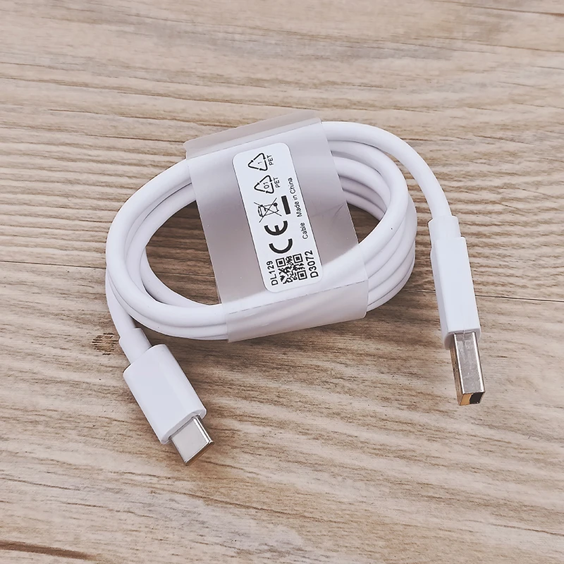 Chargeur oppo usb supervooc 65w + câble usb vers usb-c modèle