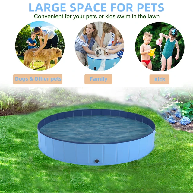 Piscine Pliable pour Animaux de Compagnie, Baignoire Portable pour Chien,  Étang de Natation, Baignoires pour Grands Chiens - AliExpress