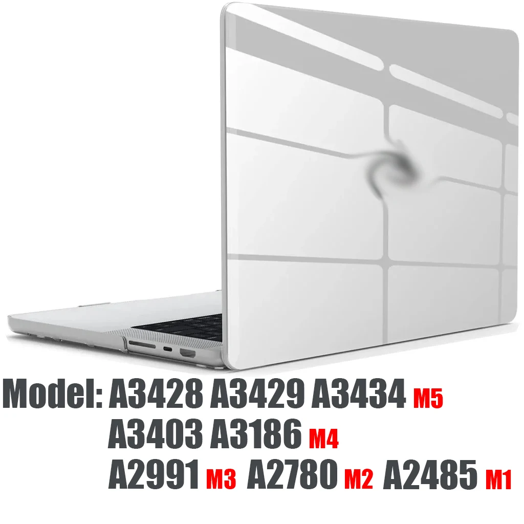 GPXIIZ Hoes Compatibel met MacBook Pro 14 inch Pro/Max M4 M3 M2 M1 Beschermhoes 2024-2021 A3112 A3185 A3401 A2918 A2992 A2779 A2442, Ultradunne Hard Shell Case Cover 14,2, Mat Transparant