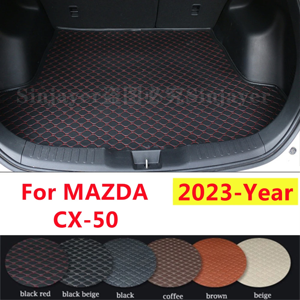 

Автомобильный коврик для багажника SJ, подходит для MAZDA CX-50 2023 года, водонепроницаемый автомобильный багажник, грузовой коврик, защитные аксессуары