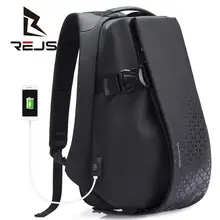 

REJS Men Backpack Travel Bag Computer Large Capacity Backpacks Oxford Casual Bags Male High Quality Black School Bags Mochila