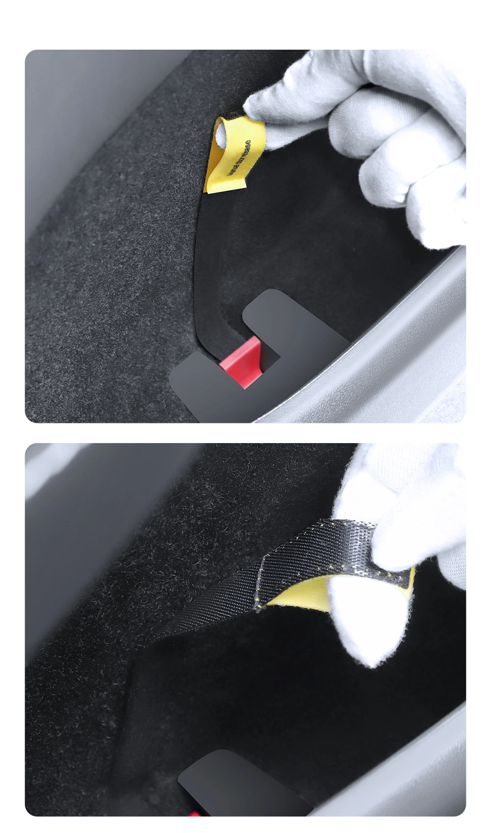 YZ Für Tesla Modell 3 Highland Modell Y 2021-2025 Hinten Tür Mechanische Schalter Griff Notfall Puller Taste auto Zubehör – Detail 12