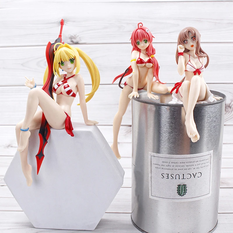 

New 3 style Sexy Bikini Girl Action Figure Anime Collection Peripherals Doll Cute Model Toys Car Ornaments