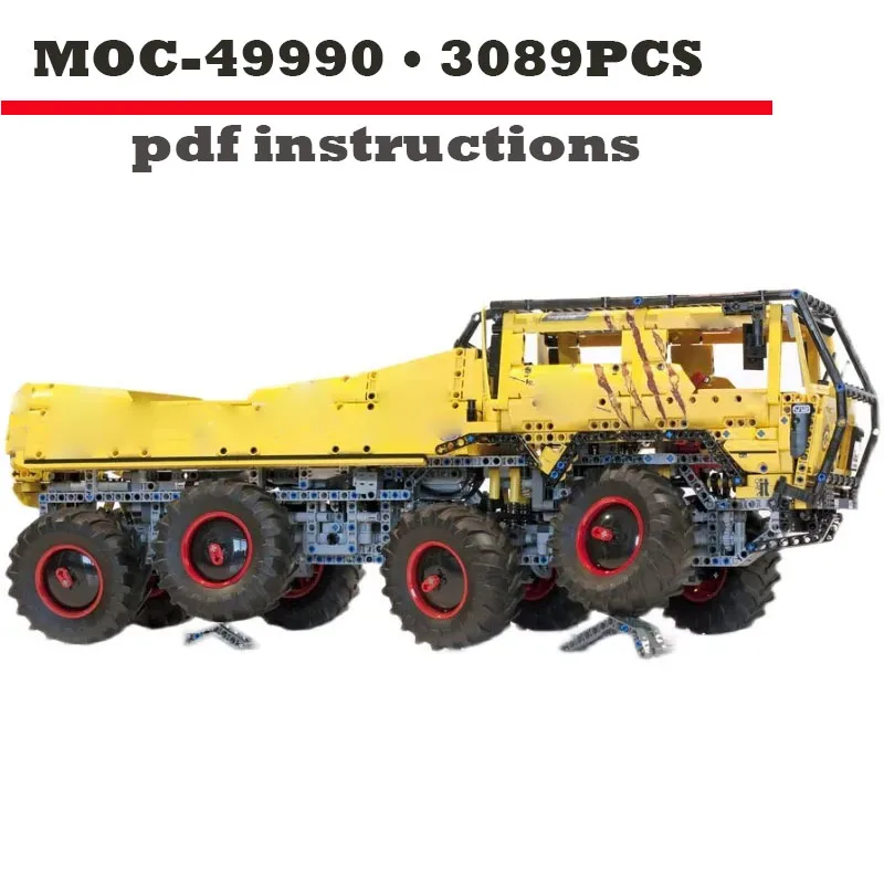 

Классическая версия • 3089 шт., T813, 8x8, желтая модель внедорожника, детская игрушка, подарок в формате PDF