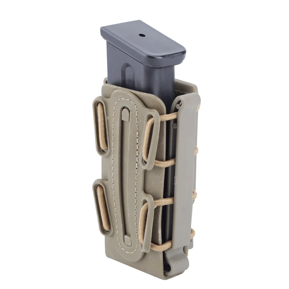 IDOGEAR Tactical Magazine Pouch 9mm Mag Holder With MOLLE Clip Soft Shell Short Version Military Molle Mag Carrier 1257 I3385652101