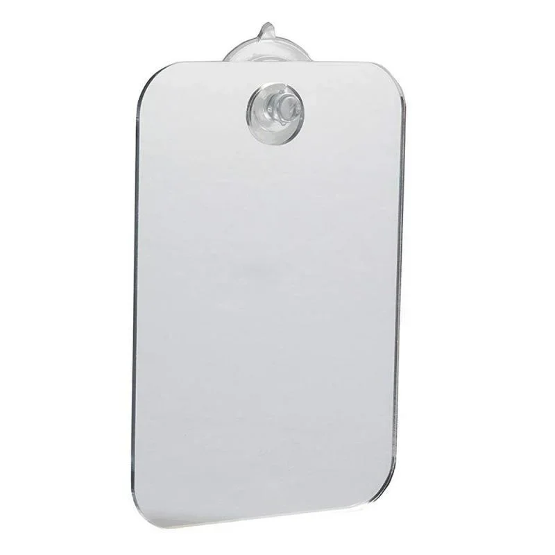 1pcs Acrylic Mirror With Wall Suction Shower Mirror For Man Shaving Women Makeup Portable Travel Bathroom Accessories 6