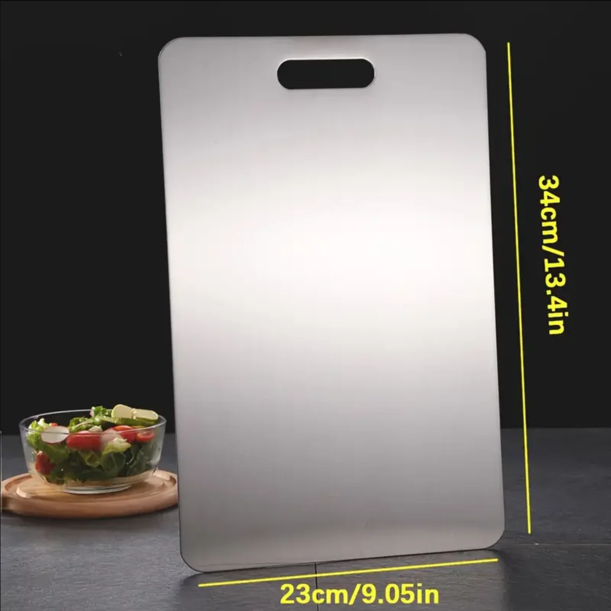 Board Kitchen Titanium Cutting Boards For Stainless 304 Steel Thickened Double-Sided Food Grade Portable Fruit Meat Chopping Board Kitchen Titanium Cutting Boards For Stainless 304 Steel Thickened Double-Sided Food Grade Portable Fruit Meat Chopping