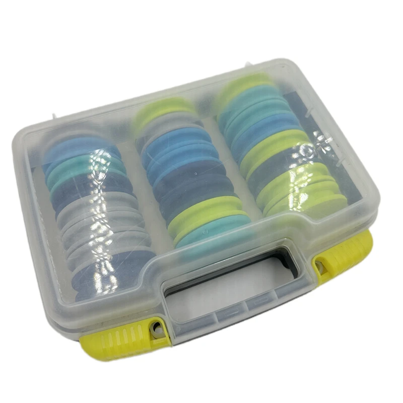 Lot De 10 Bobines De Mousse De Pêche, Bobines De Mousse EVA Pour Ligne De Pêche, Bobines De Mousse De Pêche, Bobines De Mousse Emballées Dans Une Boîte En Plastique