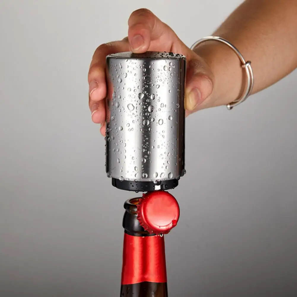 Easy to Clean Bottle Opener Automatic Bottle Opener Automatic Stainless Steel Beer Heavy Duty Press Type for Juice