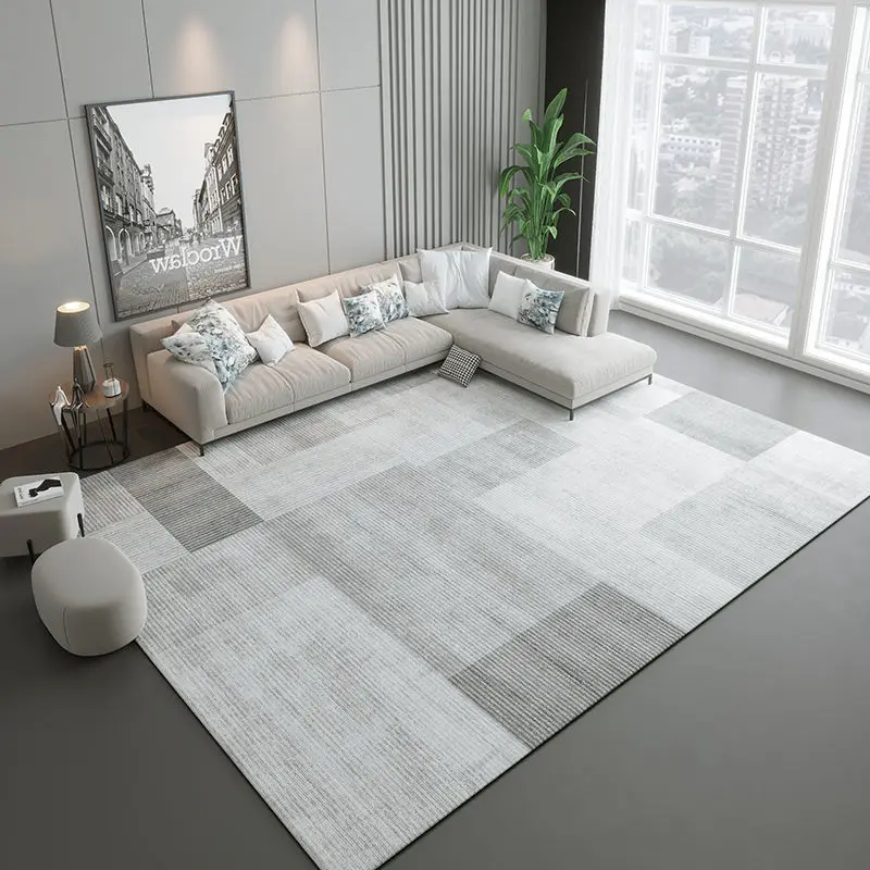 Nordic Grey Carpet Living Room Decoration Bedroom Large Area Lounge Rug Home Coffee Tables Floor Mats 200x300 Room Decor Modern 3