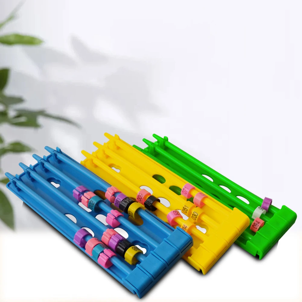 Pigeon Foot Ring Holder 4 Rows Large Space Multicolor Hanging Stand Rack Pet Products Bird Toy Accessories
