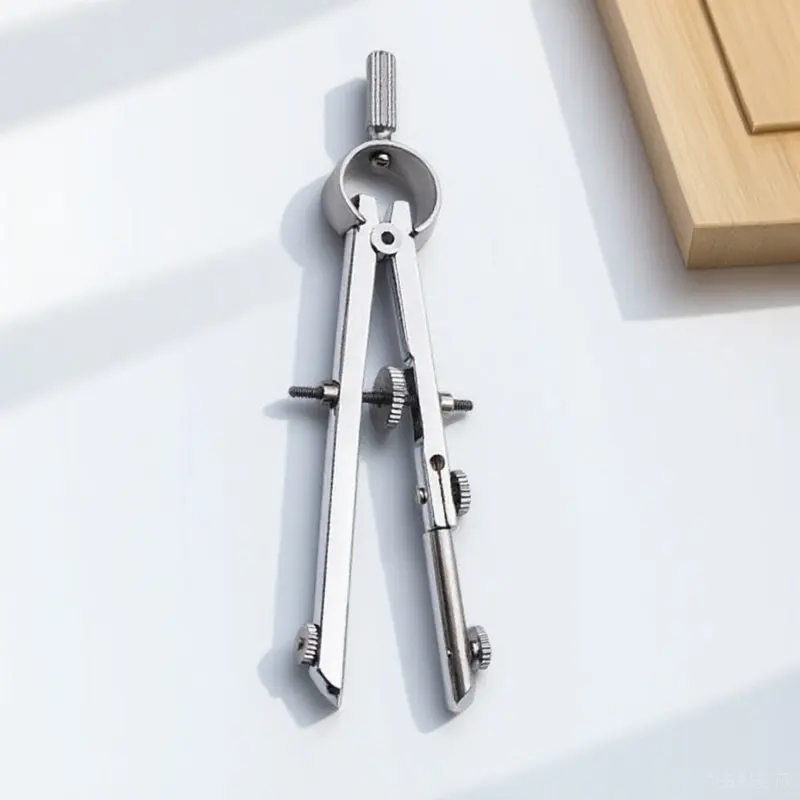 전문가용 금속 스프링 컴퍼스 재사용 가능한 컴팩트 디자인으로 도면, 제도, 기하학, 미술 교육, 정밀도에 적합
