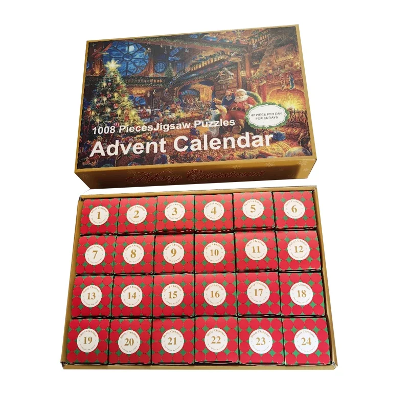 Calendario Dell'Avvento 2024 Con Puzzle Da 1008 Pezzi: Conto Alla Rovescia Per Natale