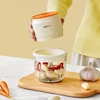 MODONG Household Meat Grinder Chopper Portable Glass Bowl 45W Multipurpose Chopper 1200mAh Battery Rechargeable Meat Grinder 4