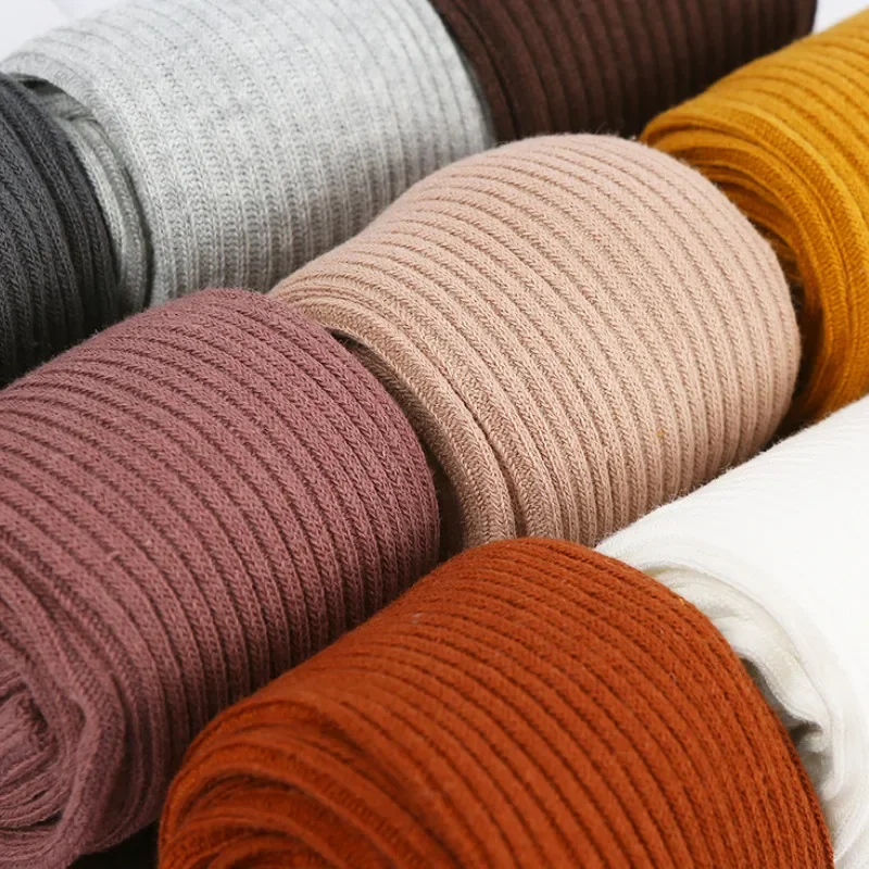 Toddler Baby Girl Pantyhose knit tights girls pantyhose children stockings Accessories Kids Socks Knit Cotton Tights Candy Colors Thread Crochet Pantyhose Ribbed Stockings