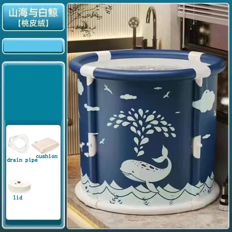 Foldable Portable Plastic SPA Bucket Bathroom Bathtub For Adult Children